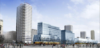 Biurowiec zintegrowany z warszawskim Metrem