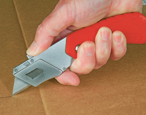 Nóż bezpieczny z trzema funkcjami