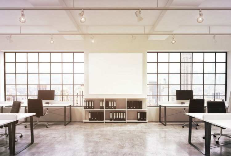 open space urządzenie biura